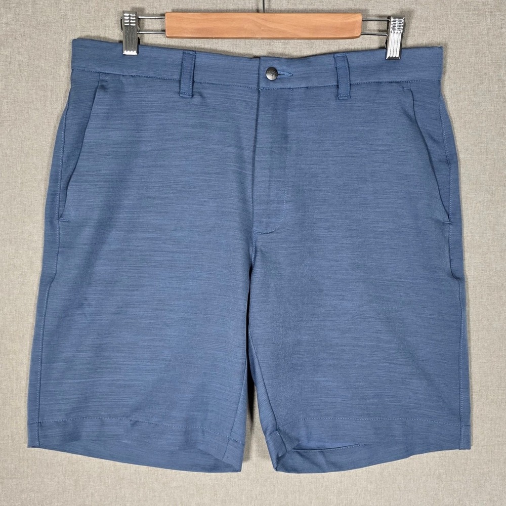 Callaway Men's Performance Stretch Heathered Blue Golf Shorts 32